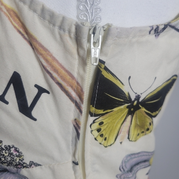 Retrolicious A Line Dress Birds Butterflies Pin Up Rockabilly Retro Modcloth SM - Picture 9 of 13